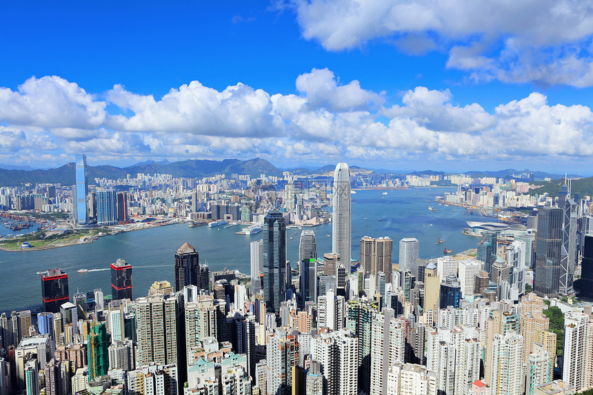 香港市中心顶峰住宅办公室风景建筑学地标蓝色街道天空建筑图片