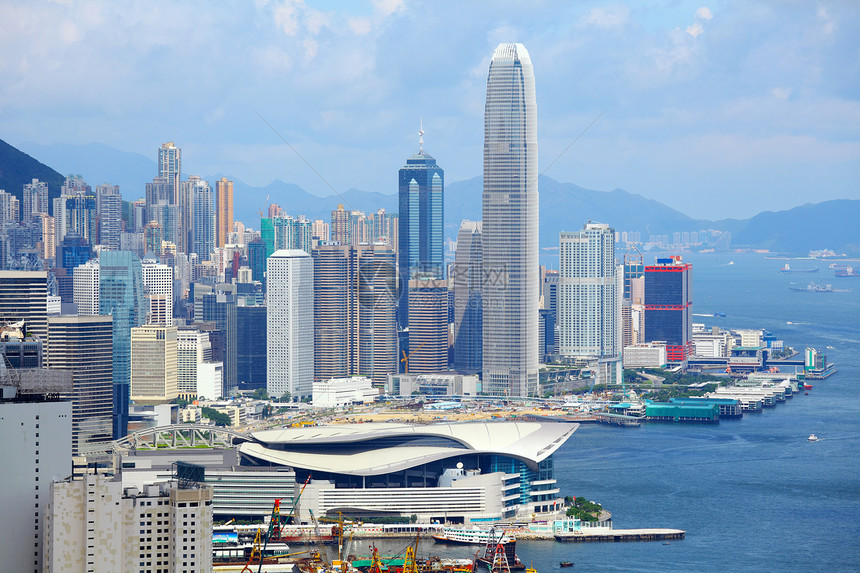 香港天线风景城市建筑学办公室经济景观日落场景市中心建筑物图片