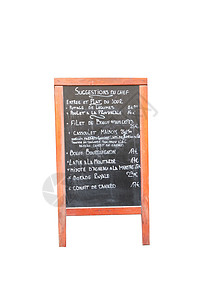 菜单栏框架木板黑板餐厅黑色空白午餐白色菜单木头背景图片