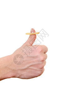 缩略图上的安全套男性成人卫生手指黄色白色花花公子避孕套安全性欲背景图片