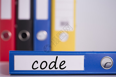蓝商业装订器守则工作代码编码标签一个字文书技术文具计算文件夹背景图片
