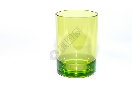 塑料杯派对玻璃白色食物绿色背景图片