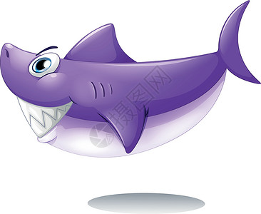 一只笑着的大鲨鱼背景图片