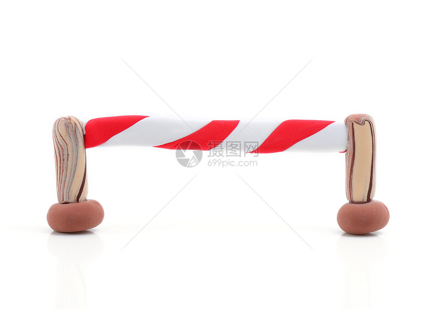限制黏土白色路障护栏红色危险安全交通边界建筑图片