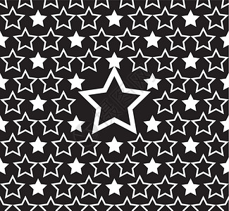 无缝恒星图案设计背景射线装饰五角星装饰品礼物风格包装墙纸星星插图背景图片