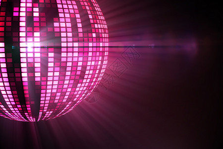 冷酷迪斯科舞团设计计算机夜生活派对活力夜店绘图粉色背景