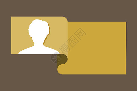拜访带有头图标的信息模板商业界面棕色顾问男人标签空白黄色白色网络设计图片