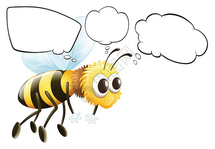空空的飞蜜蜂想法背景图片