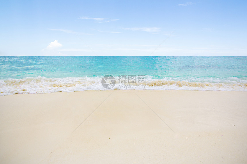 泰国以南普吉岛 沙滩和热带海图片