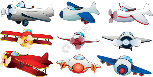 机加工不同的飞机设计设计图片
