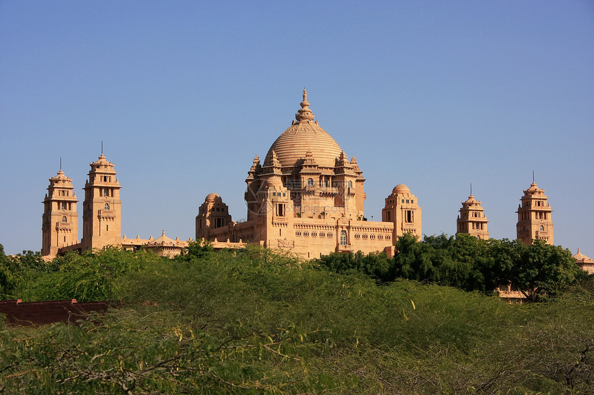 宫 印度约德普尔历史建筑学地标城市堡垒绿色建筑砂岩美德文化图片