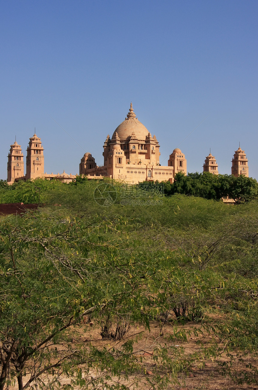 宫 印度约德普尔砂岩美德文化堡垒建筑景观建筑学城市纪念碑爬坡图片