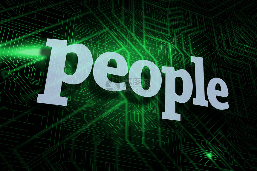人民反对绿色和黑色电路板电脑一个字流行语硬件计算技术辉光图片