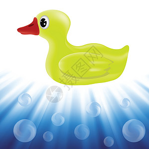 黄花城水长城黄鸭漂浮液体插图泡沫浴室蓝色乐趣卫生淋浴孩子设计图片