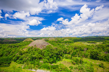 菲律宾巧克力山自然风景高清图片