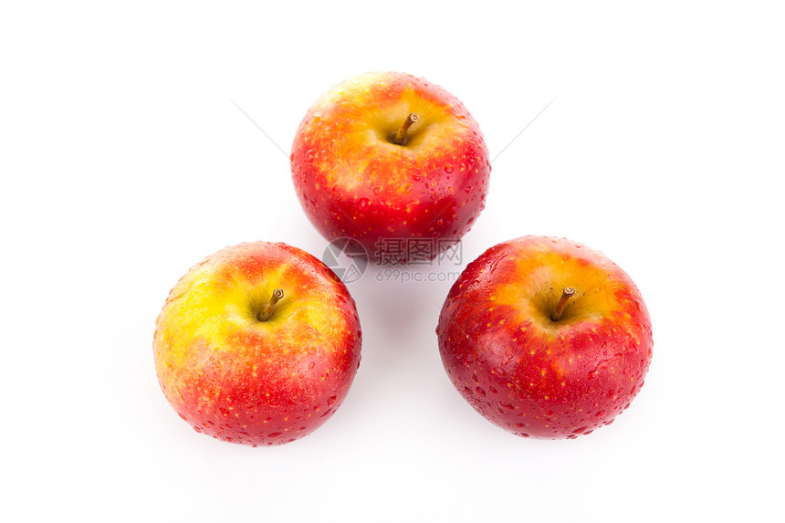 红苹果特写味道烹饪甜点牙齿水果红色图片
