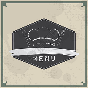 餐厅菜单设计咖啡丝带卡片背景宣传册服务咖啡店午餐烹饪标签背景图片