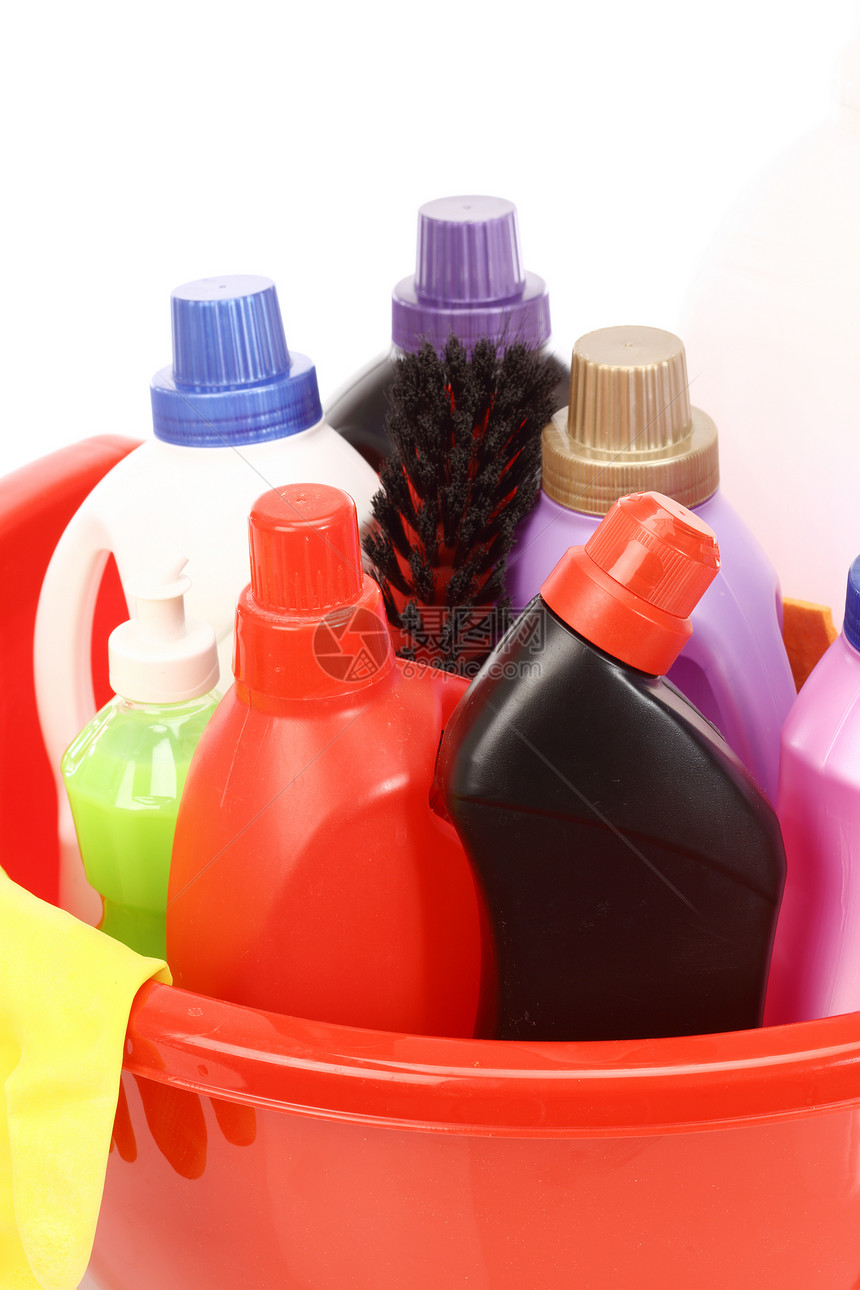 家用化学品海绵消毒剂洗手间洗碗清洁工垫圈液体手套洗涤剂瓶子图片