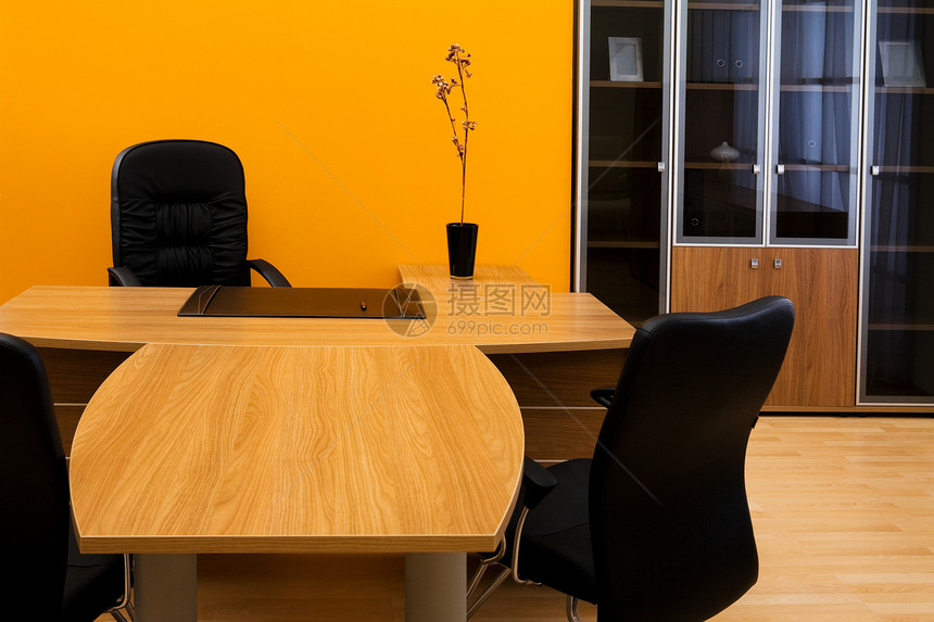 主任级主席玻璃橙子办公室花瓶房间水平木头装饰黑色经理图片