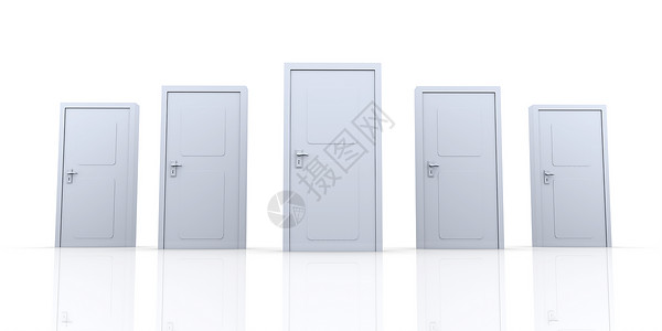 扇门入口门框白色出口锁定门把手框架背景图片