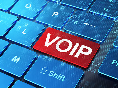 网络设计概念 计算机键盘背景的VOIP托管按钮创造力编程引擎技术营销数据白色蓝色钥匙高清图片素材