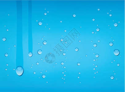 水牛下水沐浴下水背景天气墙纸气泡水滴插图反射游泳蓝色绘画玻璃设计图片