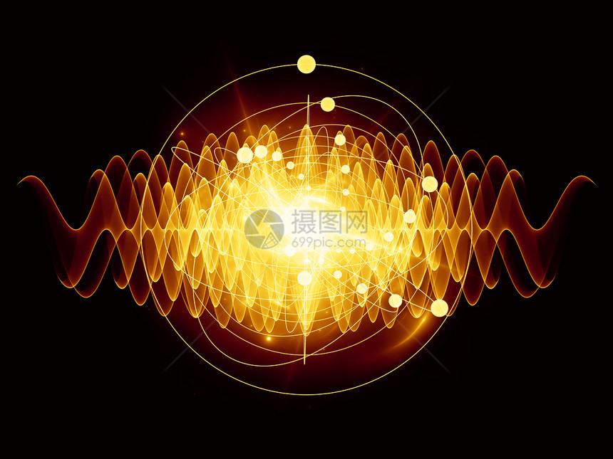 原子物理波动数学技术旋转推介会虚拟现实作品粒子活力图片