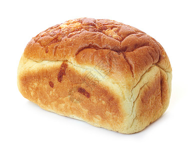 白纸上孤立的面包卷白色食物营养早餐背景图片