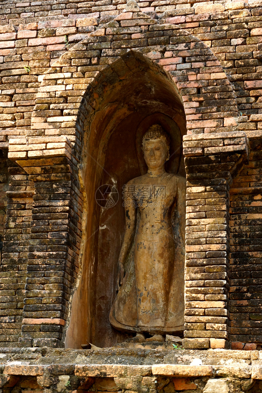 常住佛教宗教废墟文化花园精神色系金子寺庙宝塔大地图片