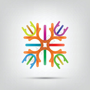 抽象图标元素艺术创造力商业公司插图网站圆圈网络卡片背景图片