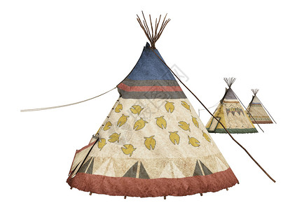 美洲土著土著人文化原住民白色历史帐篷历史性村庄背景图片