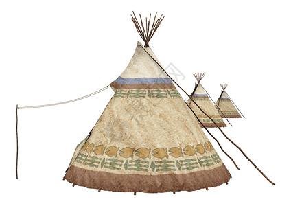 美洲土著土著人历史历史性原住民村庄帐篷白色文化背景图片