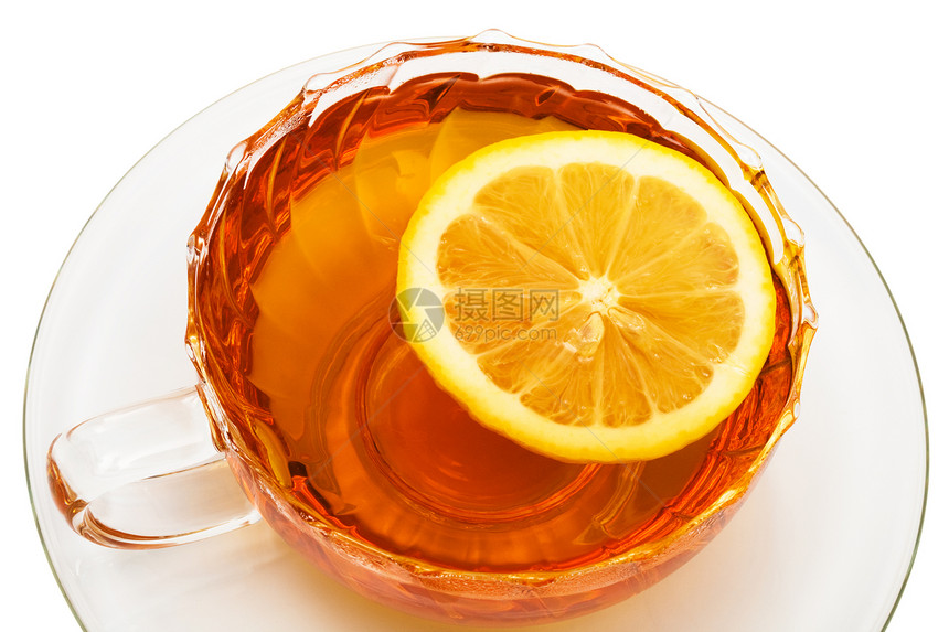 茶杯加茶饮料棕色黄色飞碟杯子白色食物水平液体宏观图片