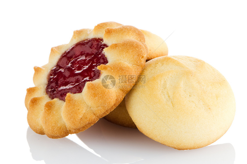 草莓饼干饼干面包粮食早餐美食小吃黄油甜点盘子杏仁图片