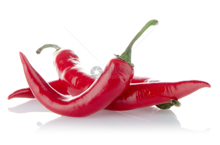 红辣椒辣椒香料红色蔬菜白色胡椒阴影图片