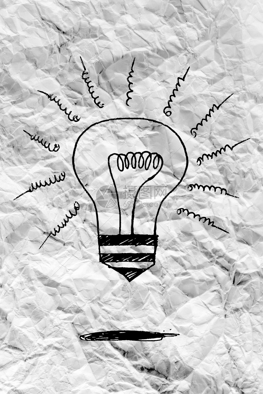 圆包纸上的概念概念概念灯泡环境照明技术商业玻璃解决方案夹子科学头脑风暴图片