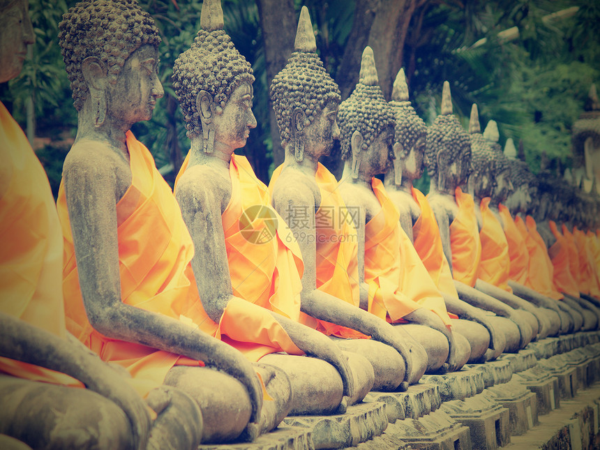 泰国的佛像宗教纪念碑历史佛塔遗产建筑学佛教徒雕像旅行旅游图片