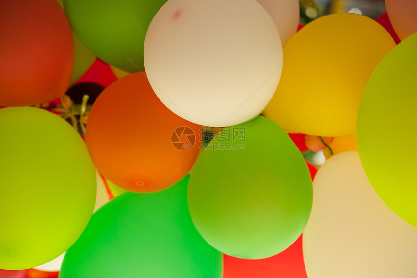 气球童年水平红色橙子乐趣墙纸派对生日庆典蓝色图片