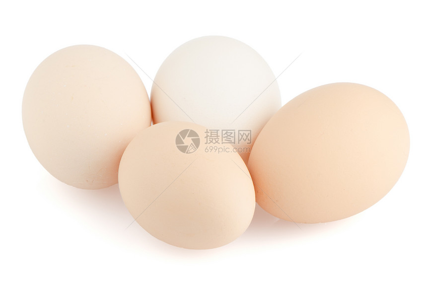 四鸡蛋加白椭圆动物学生活白色棕色脆弱性早餐眼睛动物惊喜图片