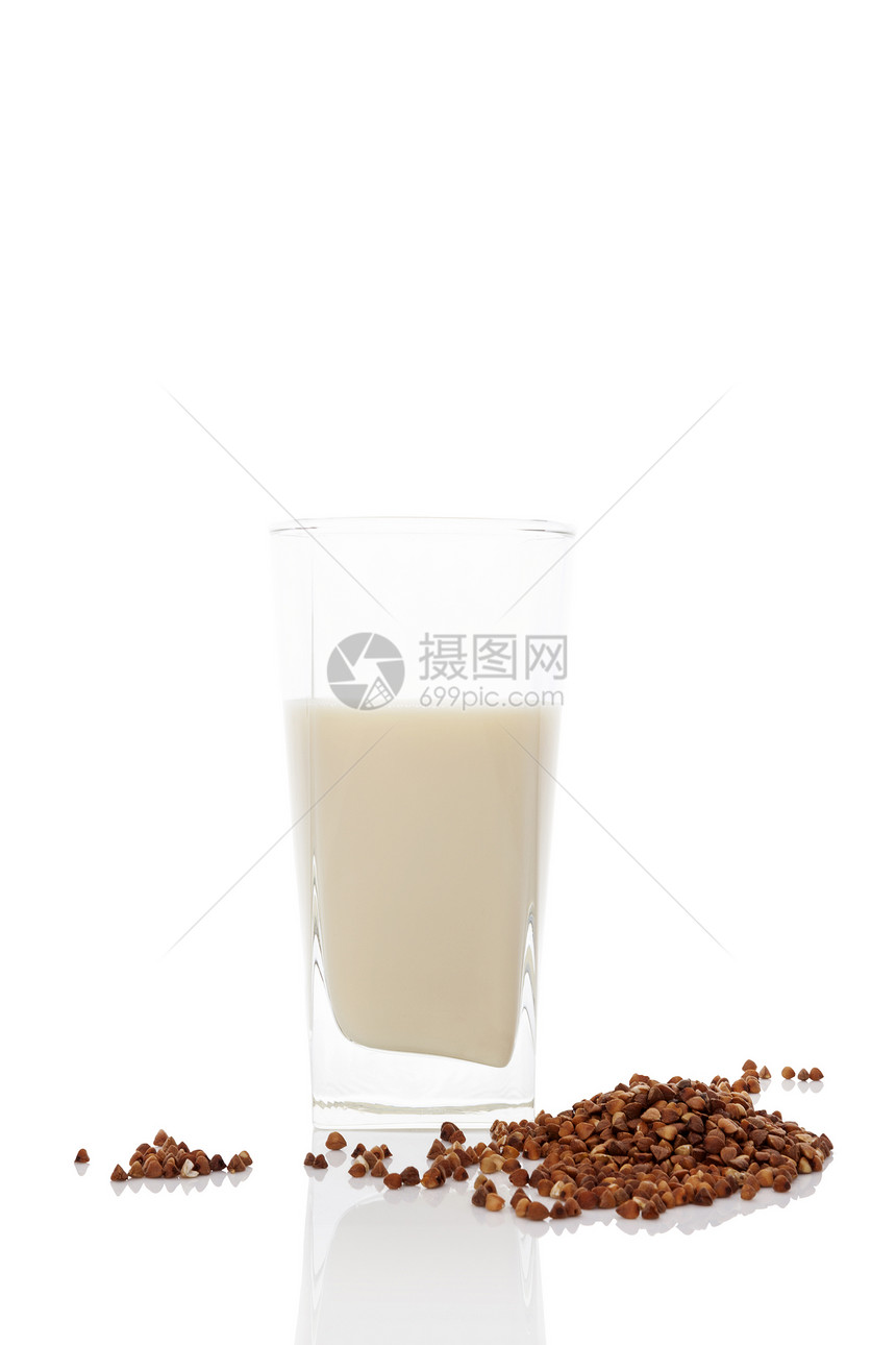 巴克热牛奶纤维食物营养美食概念棕色茶点热带水果种子图片