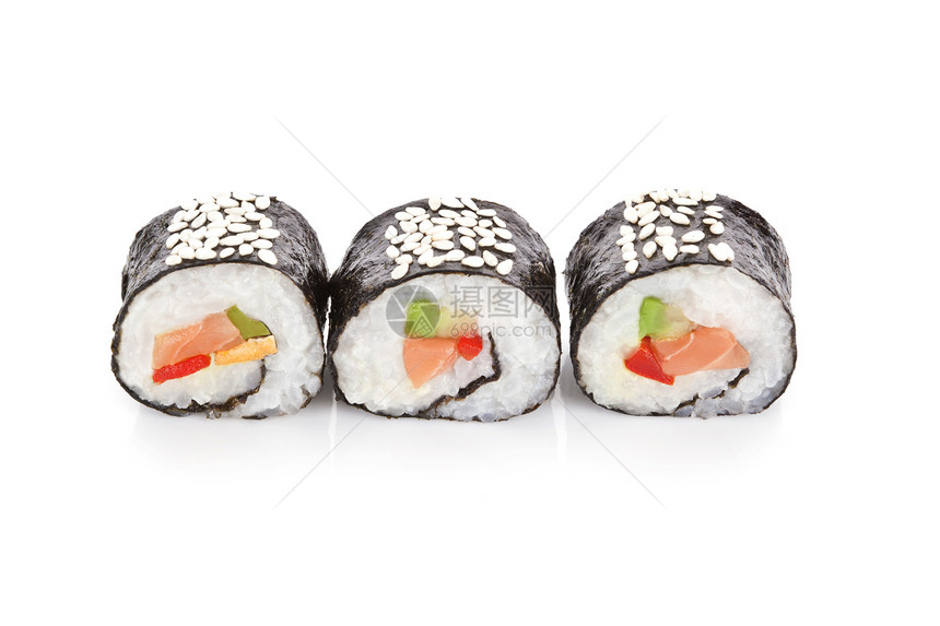 寿司卷寿司白色食物美食美味海鲜图片