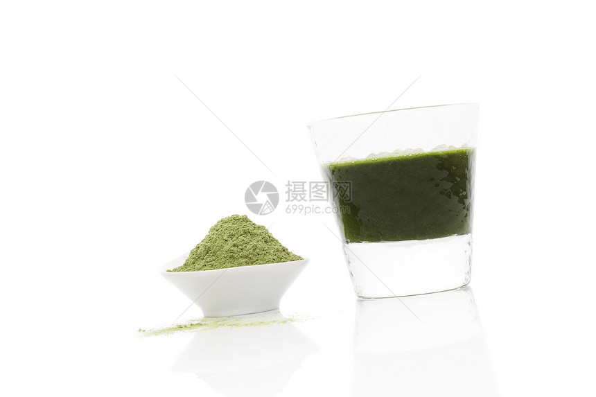 小麦草摄影绿色饮食果汁维生素白色活力水平营养治疗图片