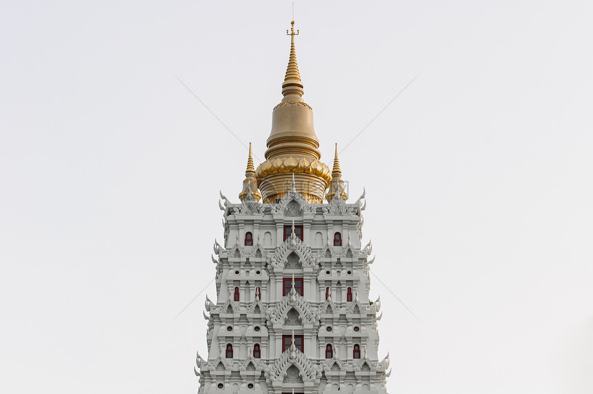 泰王国的塔塔旅行日落佛塔建筑建筑学宝塔金子精神天炉寺庙图片