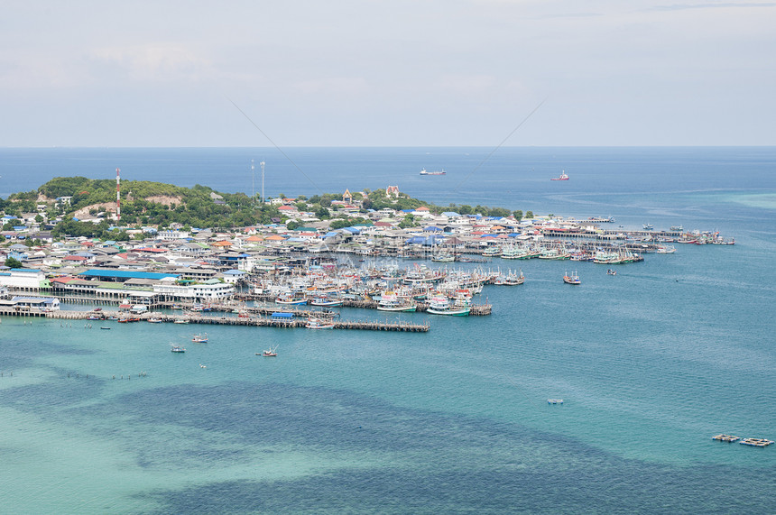 渔业村支撑旅游渔夫靛青海洋建筑城市海岸房子地标图片
