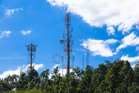电讯天线车站发射机广播中继器卫星网络微波技术细胞雷达背景