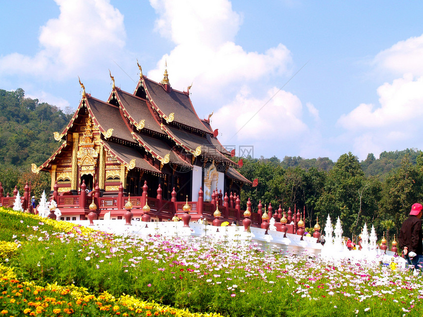 皇家植物展销会植物群地标纪念碑建筑学寺庙历史奢华假期热带旅游图片