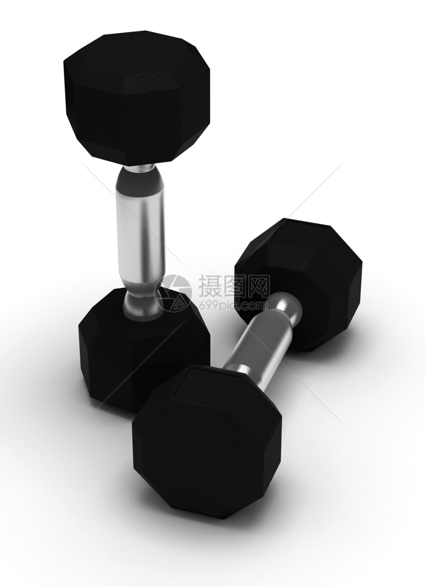 哑铃健康身体重量反射黑色合金运动金属杠铃锻炼图片