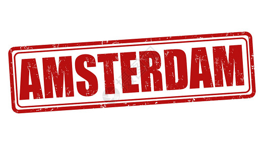 阿姆斯特丹邮票插图红色旅游假期城市首都橡皮旅行背景图片