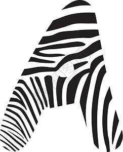 Font zebra 字母A背景图片