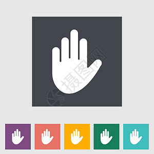 手头图标绘画拳头光标拇指商业手势帮助打印棕榈艺术背景图片